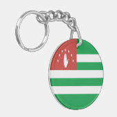 愛国的アブハジア国旗 キーホルダー (正面左)