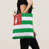 愛国的アブハジア国旗 トートバッグ (クローズアップ)