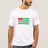 愛国的アブハジア国旗 Tシャツ (正面)