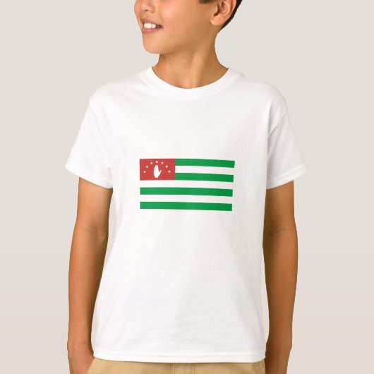 愛国的アブハジア国旗 Tシャツ (正面)