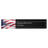 愛国的アメリカテーマ デスクネームプレート (正面)