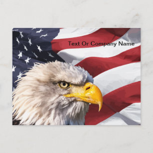愛国的アメリカンイーグルポスト ポストカード