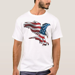 愛国的アメリカン·イーグル Tシャツ