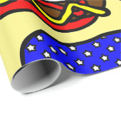 愛国的アメリカ国旗のホットドッグ ラッピングペーパー (ロールコーナー)