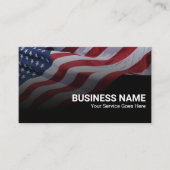 愛国的アメリカ国旗軍隊退役軍人サービス 名刺 (正面)