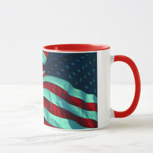 愛国的アメリカ国旗 マグカップ