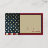 愛国的アメリカ国旗 名刺 (正面)