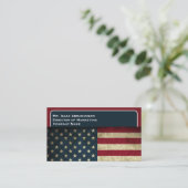 愛国的アメリカ国旗 名刺 (スタンド正面)