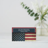 愛国的アメリカ国旗 名刺 (スタンド正面)