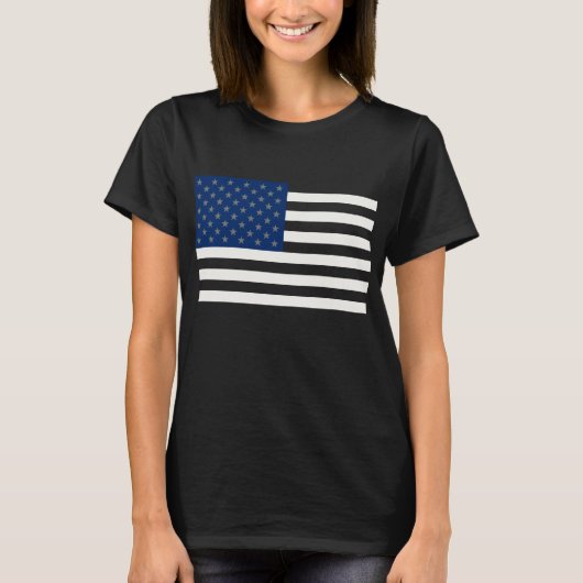 愛国的アメリカ国旗 Tシャツ (正面)