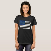 愛国的アメリカ国旗 Tシャツ (正面フル)