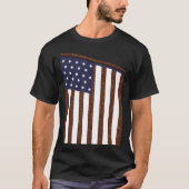 愛国的アメリカ国旗 Tシャツ (正面)