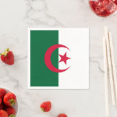 愛国的アルジェリア国旗 スタンダードカクテルナプキン (インサイチュ)