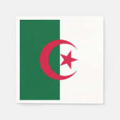 愛国的アルジェリア国旗 スタンダードカクテルナプキン (正面)