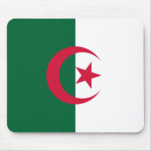 愛国的アルジェリア国旗 マウスパッド (正面)