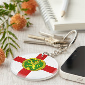 愛国的アルダーニー国旗 キーホルダー (正面右)