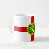 愛国的アルダーニー国旗 コーヒーマグカップ (正面左)