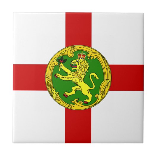 愛国的アルダーニー国旗 タイル (正面)