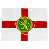 愛国的アルダーニー国旗 ラージペーパーバッグ (裏面)