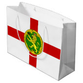 愛国的アルダーニー国旗 ラージペーパーバッグ (裏面アングル)