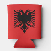 愛国的アルバニア国旗のクーラーボックス 缶クーラー (裏面)