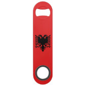 愛国的アルバニア国旗 スピード栓抜き (裏面)