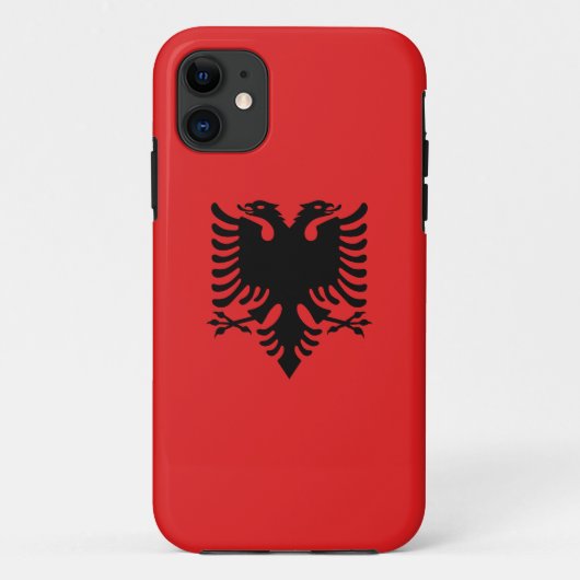 愛国的アルバニア国旗 Case-Mate iPhoneケース (裏面)