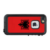 愛国的アルバニア国旗 LifeProof iPhoneケース (裏面横)