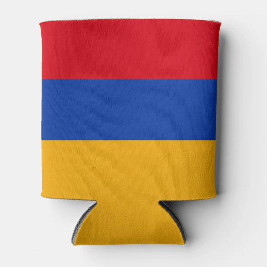 愛国的アルメニア国旗のクーラーボックス 缶クーラー (正面)