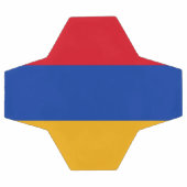 愛国的アルメニア国旗 サッカーボール (フラット)