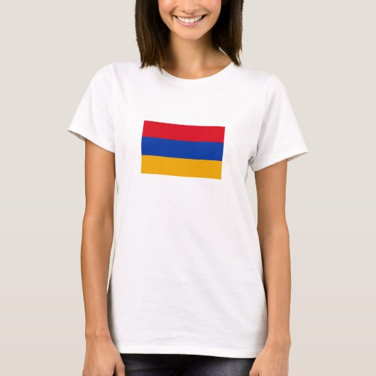 愛国的アルメニア国旗 Tシャツ (正面)
