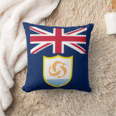 愛国的アンギラ国旗の装飾用クッション クッション (ブランケット)