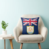 愛国的アンギラ国旗の装飾用クッション クッション (椅子)