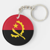 愛国的アンゴラ国旗 キーホルダー (裏面)