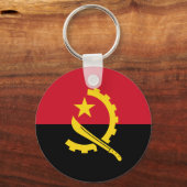 愛国的アンゴラ国旗 キーホルダー (正面)