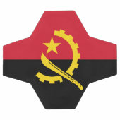 愛国的アンゴラ国旗 サッカーボール (フラット)