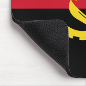 愛国的アンゴラ国旗 マウスパッド (コーナー)