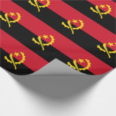 愛国的アンゴラ国旗 ラッピングペーパー (角)