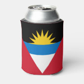 愛国的アンティグア・バーブーダ国旗のクーラーボックス 缶クーラー (缶裏面)