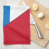 愛国的アンティグア・バーブーダ国旗 キッチンタオル (四つ折り)