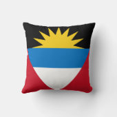 愛国的アンティグア・バーブーダ国旗 クッション (裏面)