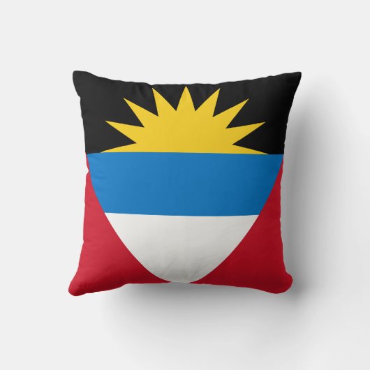 愛国的アンティグア・バーブーダ国旗 クッション (裏面)