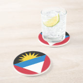 愛国的アンティグア・バーブーダ国旗 コースター (側面)