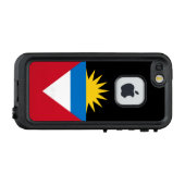 愛国的アンティグア・バーブーダ国旗 LifeProof iPhoneケース (裏面横)