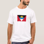 愛国的アンティグア・バーブーダ国旗 Tシャツ (正面)