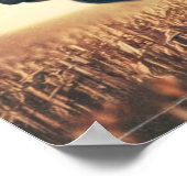 愛国的イエスアメリカクリスチャン・バイブル・アート ポスター (角)