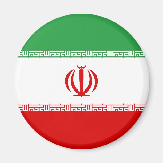 愛国的イラン国旗 マグネット (正面)