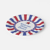 愛国的ウェルカムホームパーティー ペーパープレート (アングル)