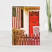 愛国的ウェルカムホーム軍隊サンキューカー サンキューカード (正面)