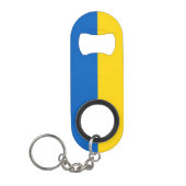 愛国的ウクライナ国旗のバー鍵 キーホルダー栓抜き (正面)